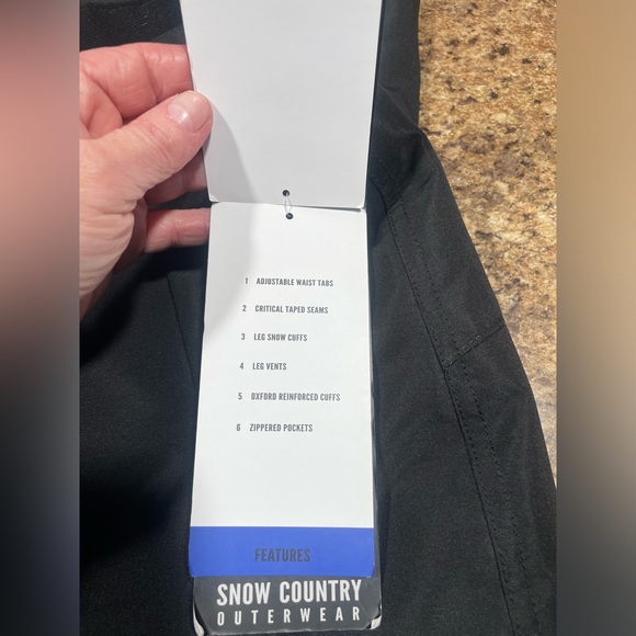 NWT SNOW COUNTRY OUTERWEAR SKI RIDER PANT 4X WOMENS BLACK WINTER - Picture 5 of 8